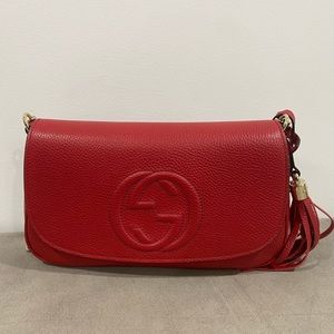 New red Gucci crossbody bag